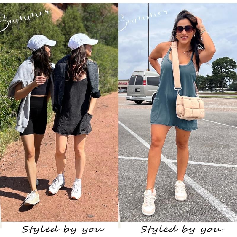 🔥Summer Sale 49% OFF💃Casual Sleeveless Mini Dress With Built-In Shorts