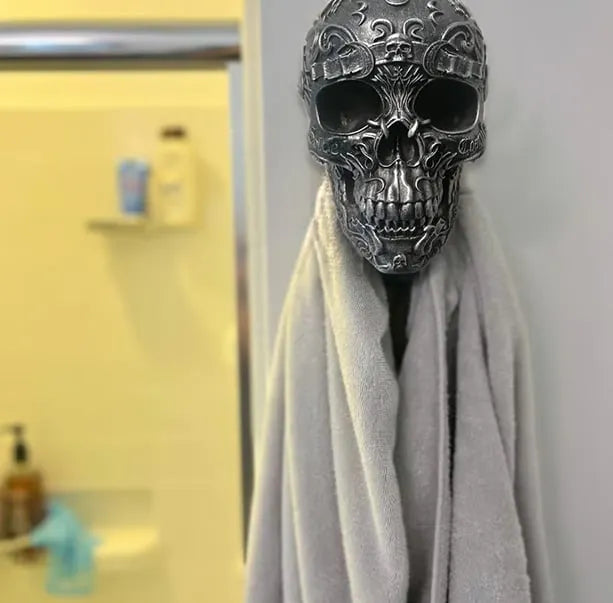 Motorcycle Helmet and Jacket Skull Holder