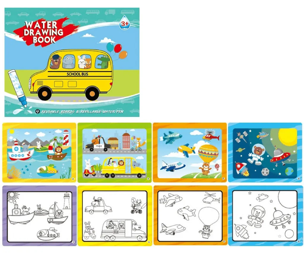 🔥Last 4 hours Sale: Save 50%- Reusable Magic Water Doodle Book