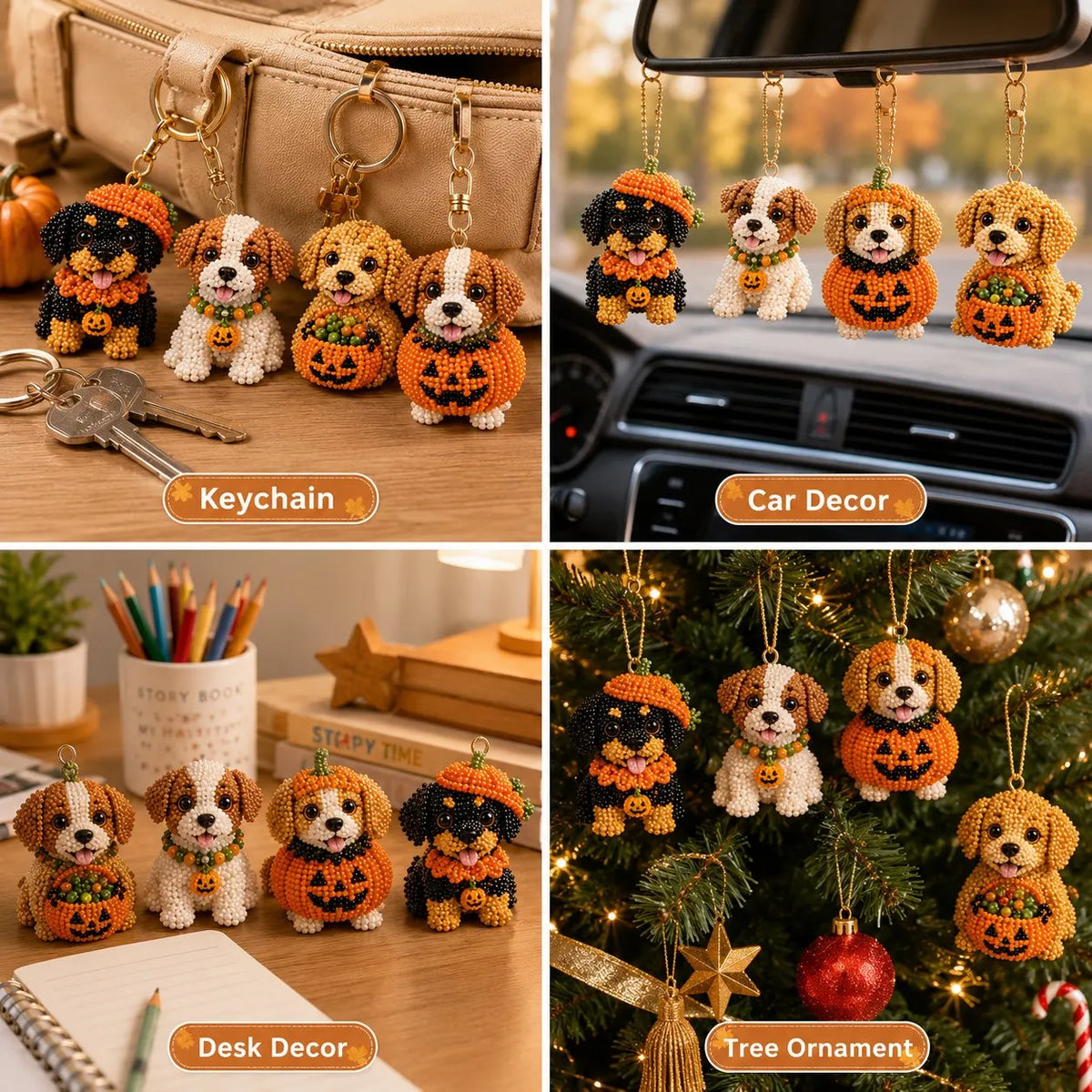 🔥Last Day 49% OFF - 🎁🐶🎃🐶3D Halloween Dog DIY Art Set(📦Buy 2 Free Shipping)