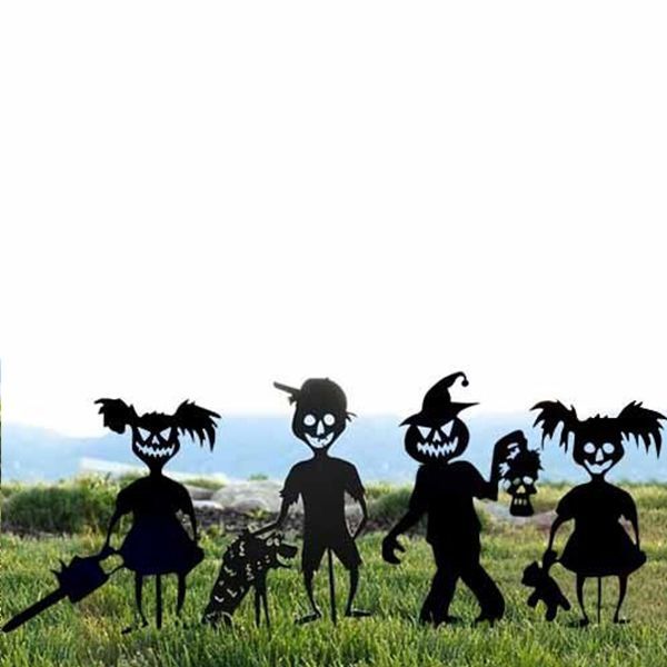 Cute And Unique Ghost Zombies - Halloween Yard Decor Metal Art