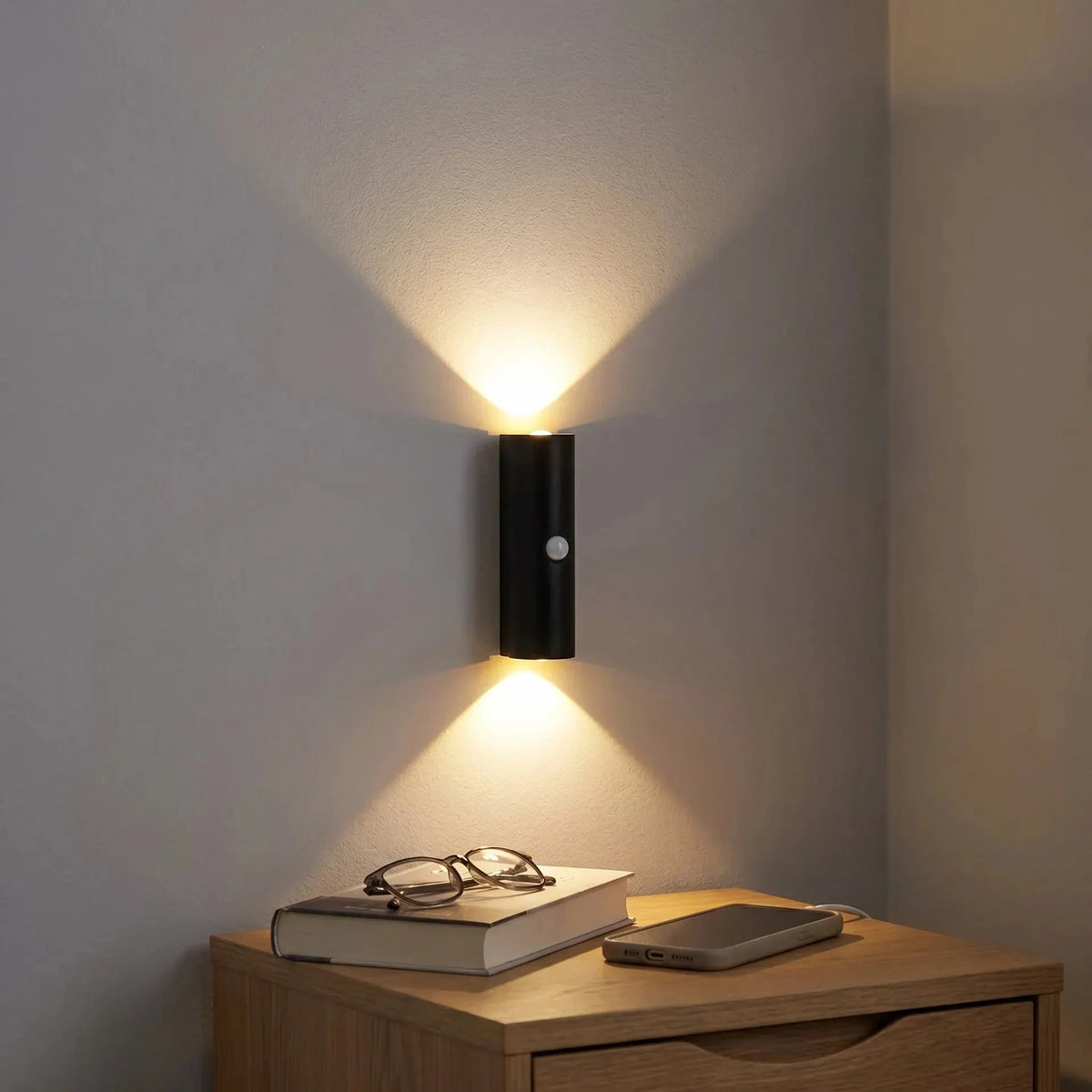2 Pack Motion Sensor Wall Light, Rechargeable Wall Sconces