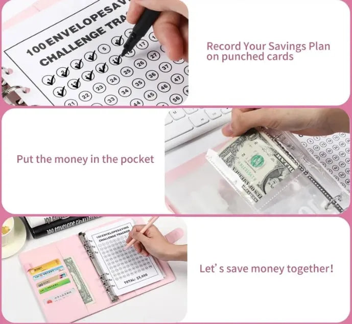 🔥LAST DAY 49% OFF - 🤑✉️100 Envelope Savings Challenge Book