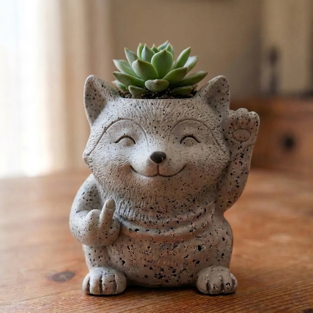 🔥Mother's Day Sale 49% Off😂Funny Animal Succulent Planter – Cute Attitude Plant Pot