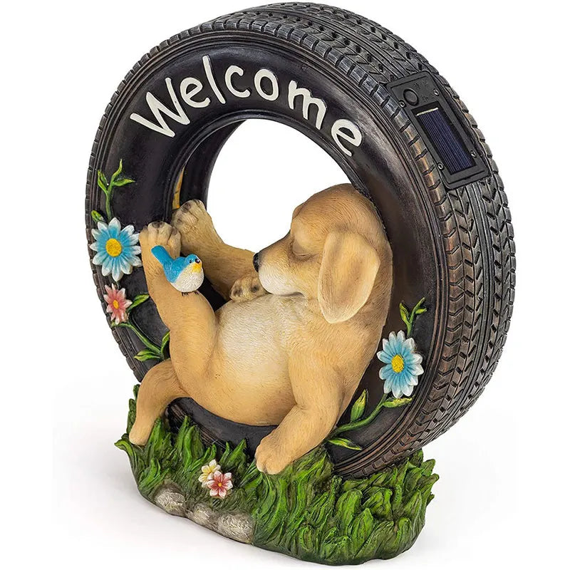 Solar Puppy Garden Decoration
