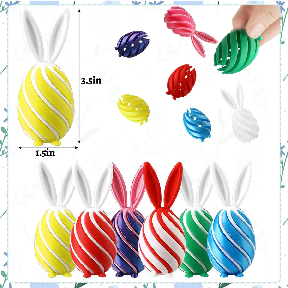 🐰"Infinity Spiral" Mystery Rabbit Fidget Eggs – Easter Sensory Fidget & Stress Relief Set 🧩