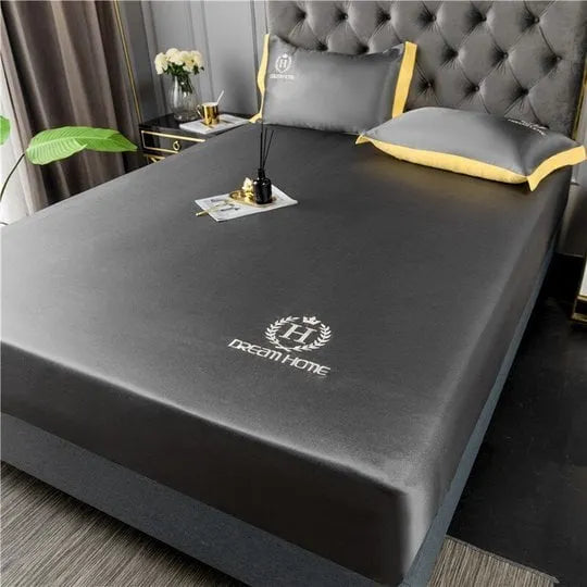 🎁Summer Promotion-Free Pillowcase & 49% OFF🎁-Ice Silk Bed Sheet