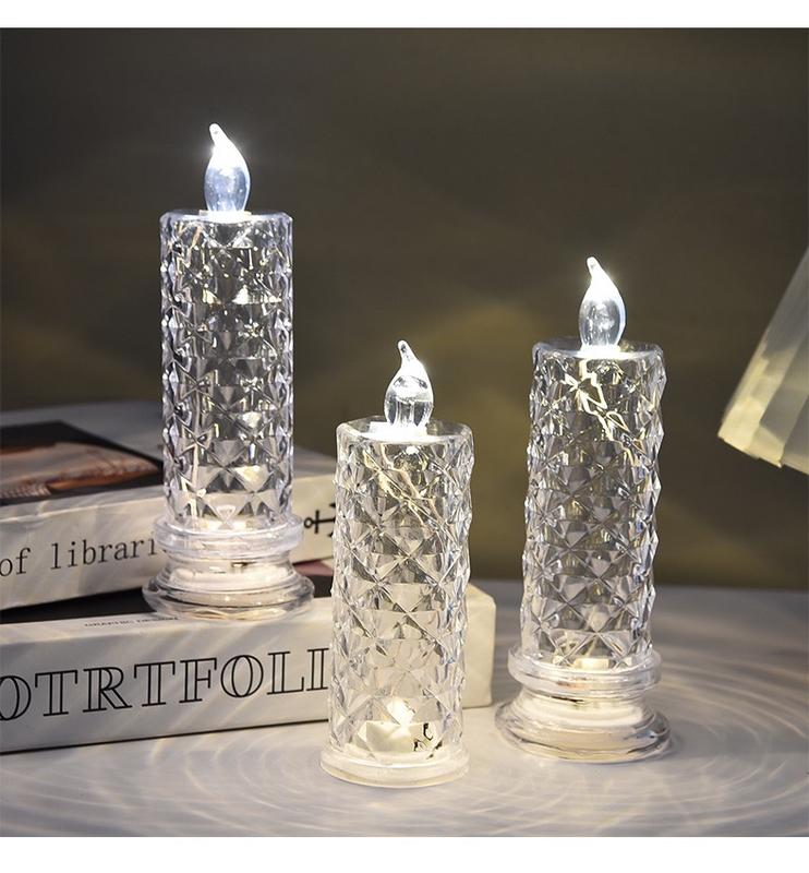 ✨🕯️LED Plastic Candle Lights 🌈Battery Operated
