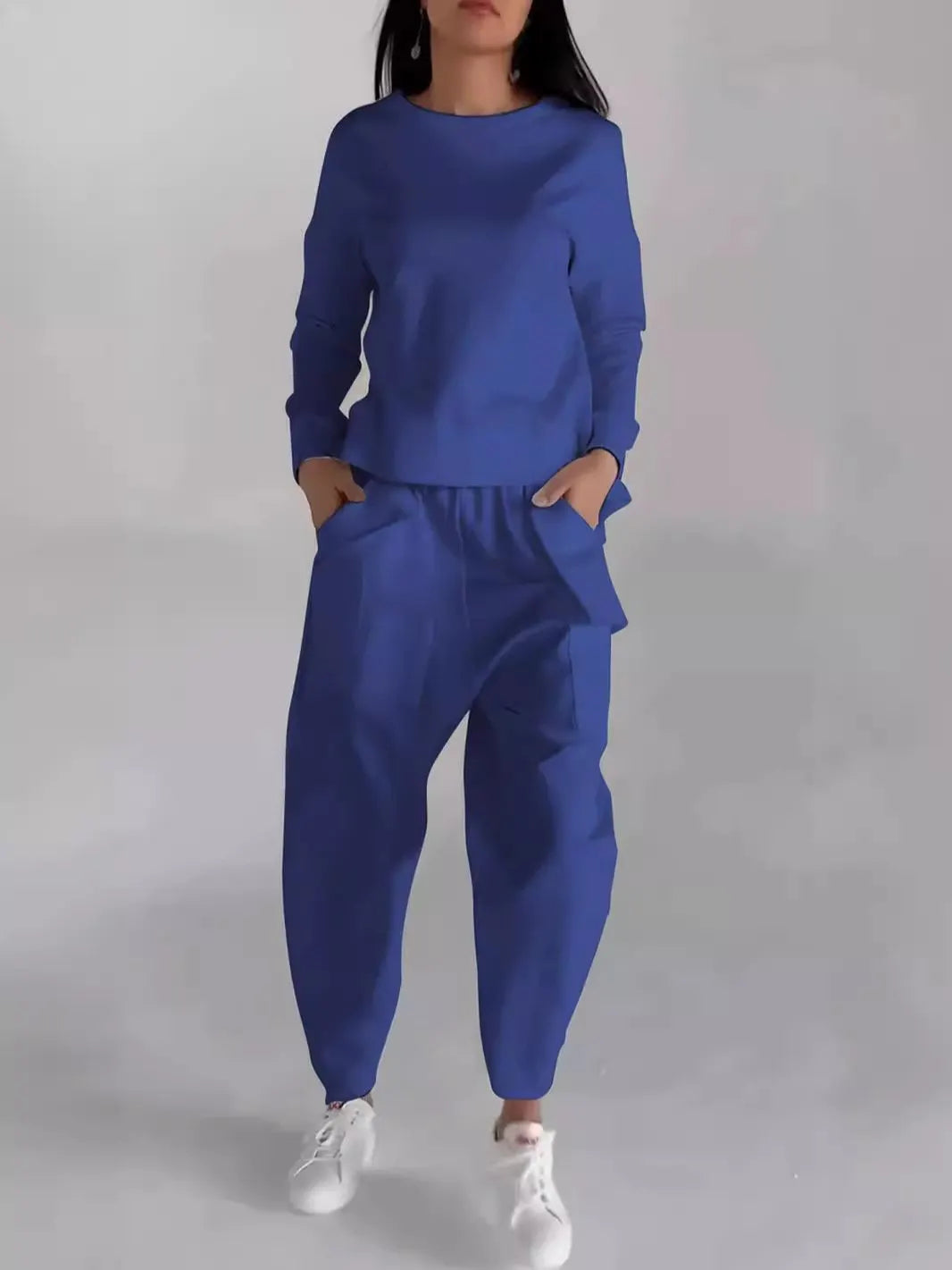 Casual Long Sleeve Drawstring Back Two Piece Suit (Buy 2 Sets Free Shipping)