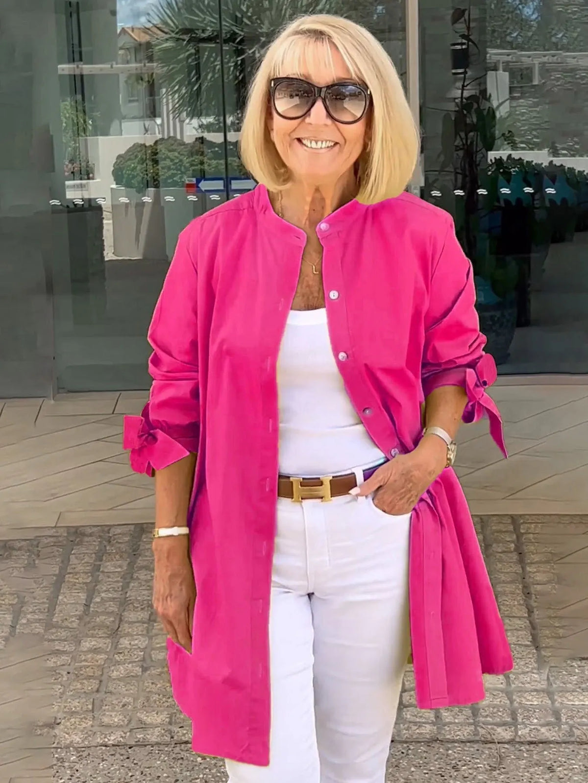 💥NEW ARRIVALS💥Solid Color Long  Shirt Jackets FOR Women