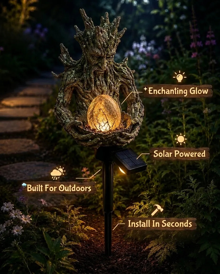 The Guardian of Light – Solar Tree Spirit Garden Lamp