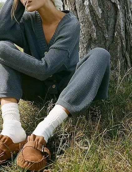 Soft Ribbed Knit Cardigan Set (FREE SHIPPING)