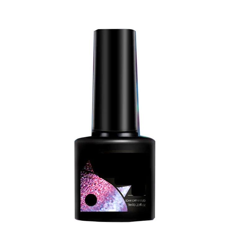 💖Glitter Rainbow Cat Eye Gel Nail Polish