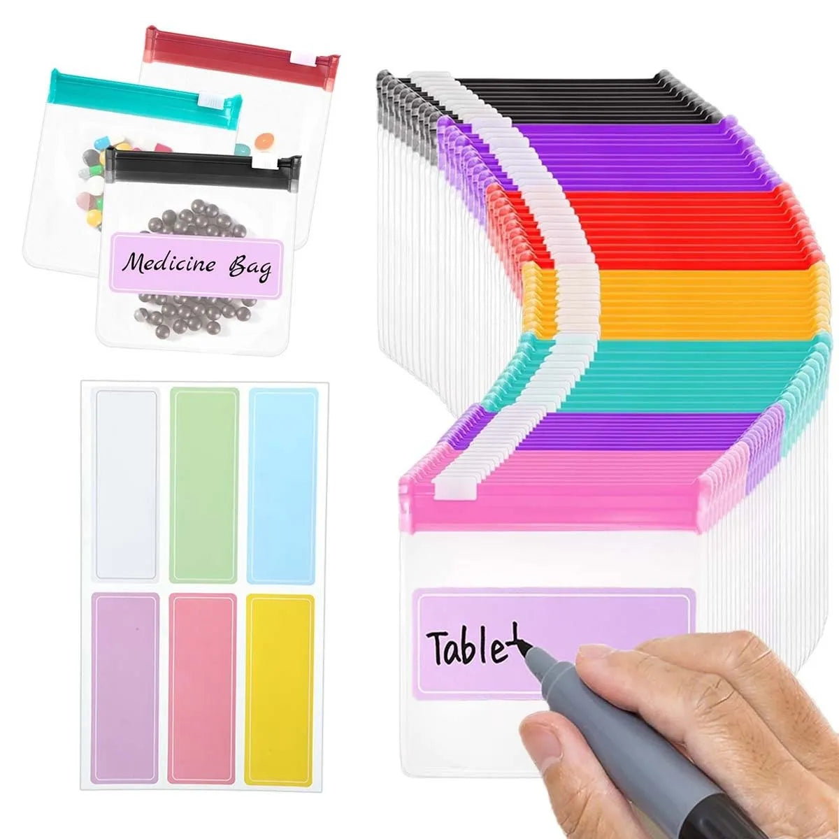 🔥Last Day 49% OFF -💊✨ Stay Organized Anywhere with Clear Zipper Pill Storage Bags