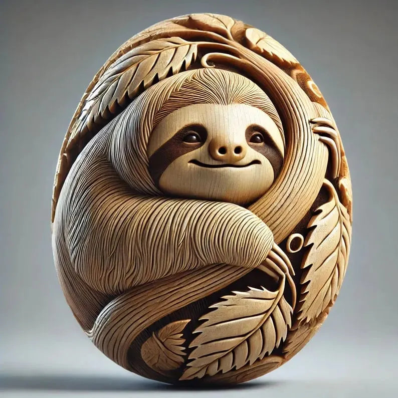 Animal Easter carving craft egg🥚
