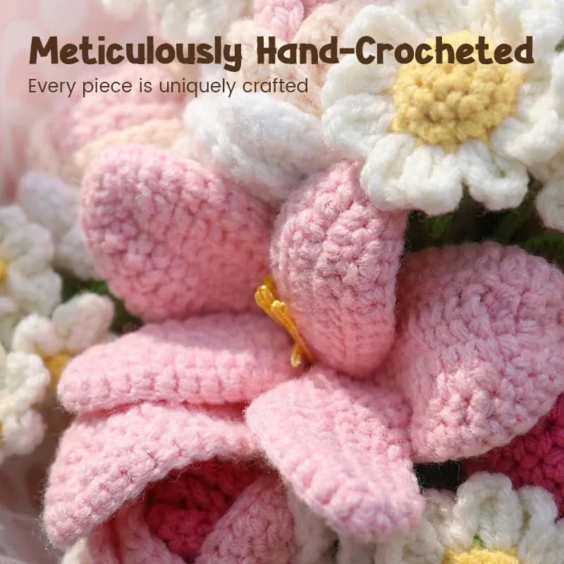 🔥Last Day 49% OFF - 🔥Handmade Crochet Flower Bouquet