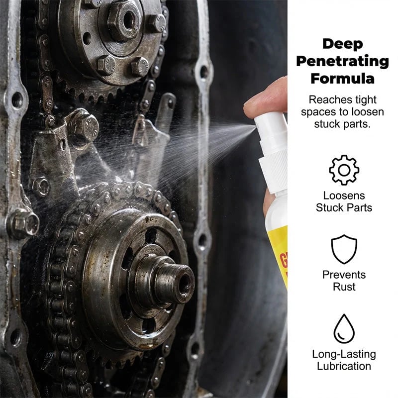 🎉🥳2026 HOT SALE🥳💞50K+ SOLD!⚙️🦺49% OFF! Multi‐Purpose Rust Remover – Instant squeak fix, metal restorer. Lasting protection. 🚲✨