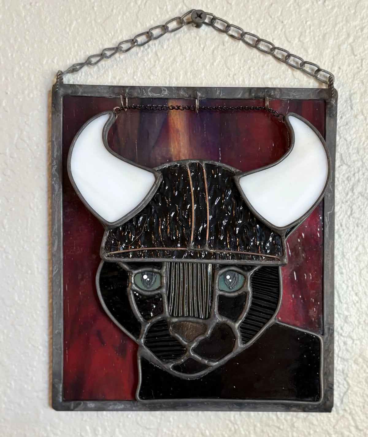 🔥Last Day 49% OFF -  🐆✨Stained Glass Black Cat Suncatcher Window Hanging Decor, Interchangeable Hat Design