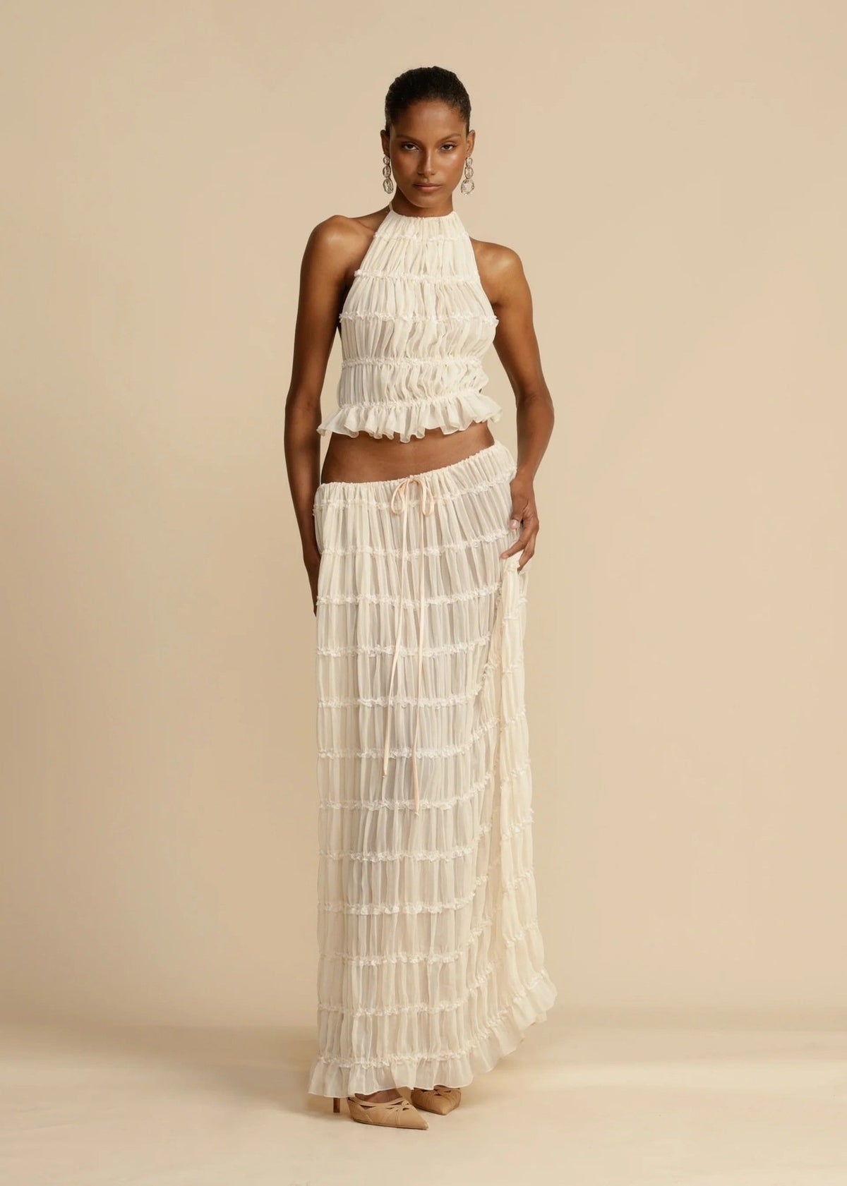 Celeste Crinkle Chiffon Set