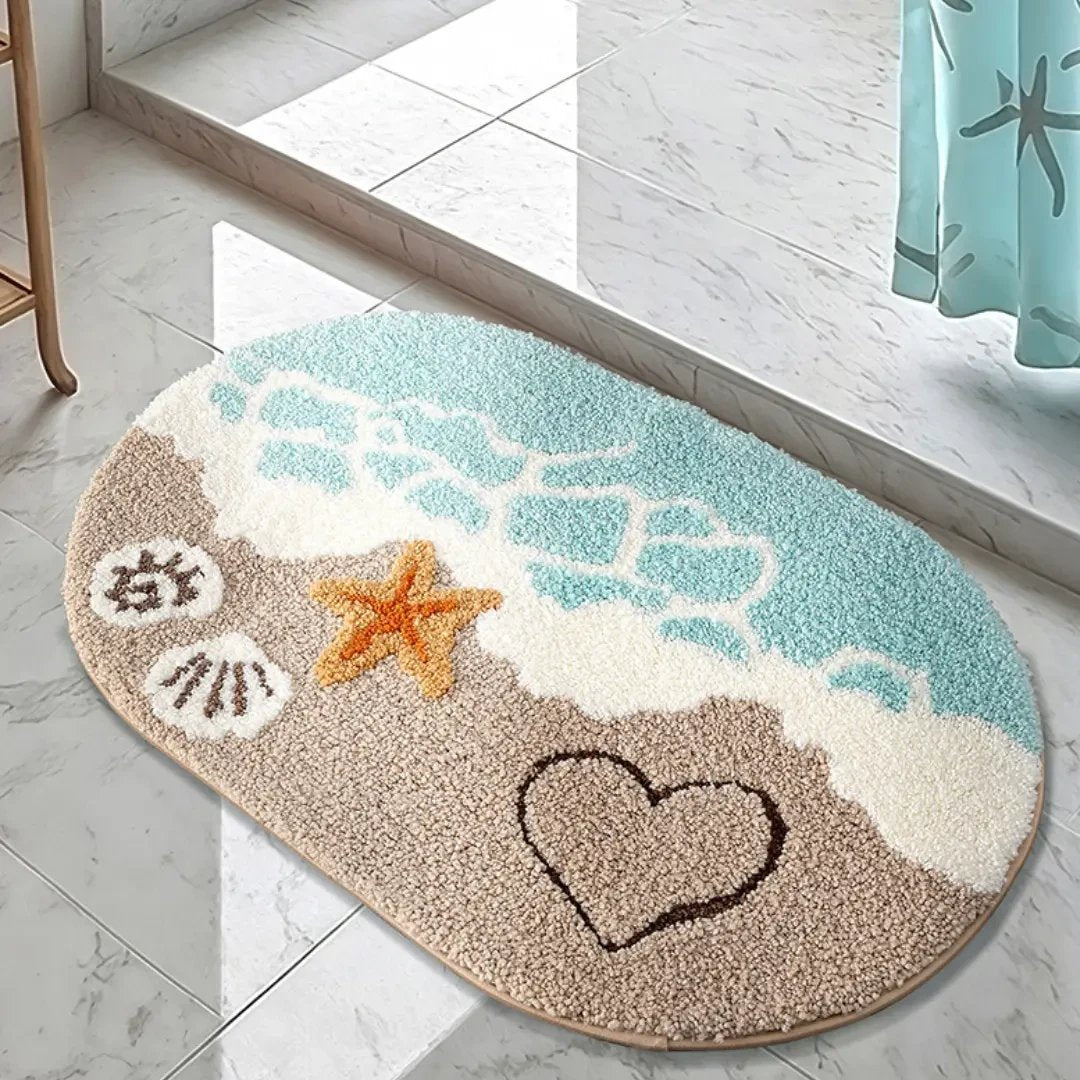 🔥Last Day 50% OFF - Ocean-Inspired Premium Microfiber Bath Rug