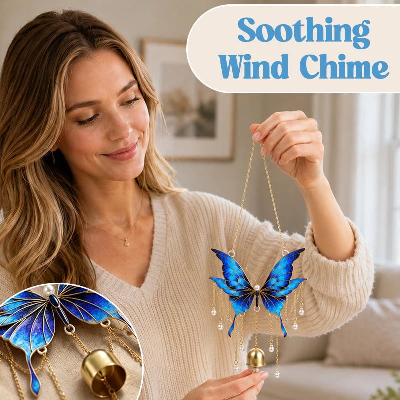 🎉49% OFF - 🦋DIY Filigree Cloisonne Enamel Butterfly Wind Chime Craft Kit