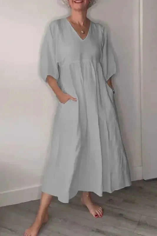 💖🦢 Women's V-neck Casual Dress