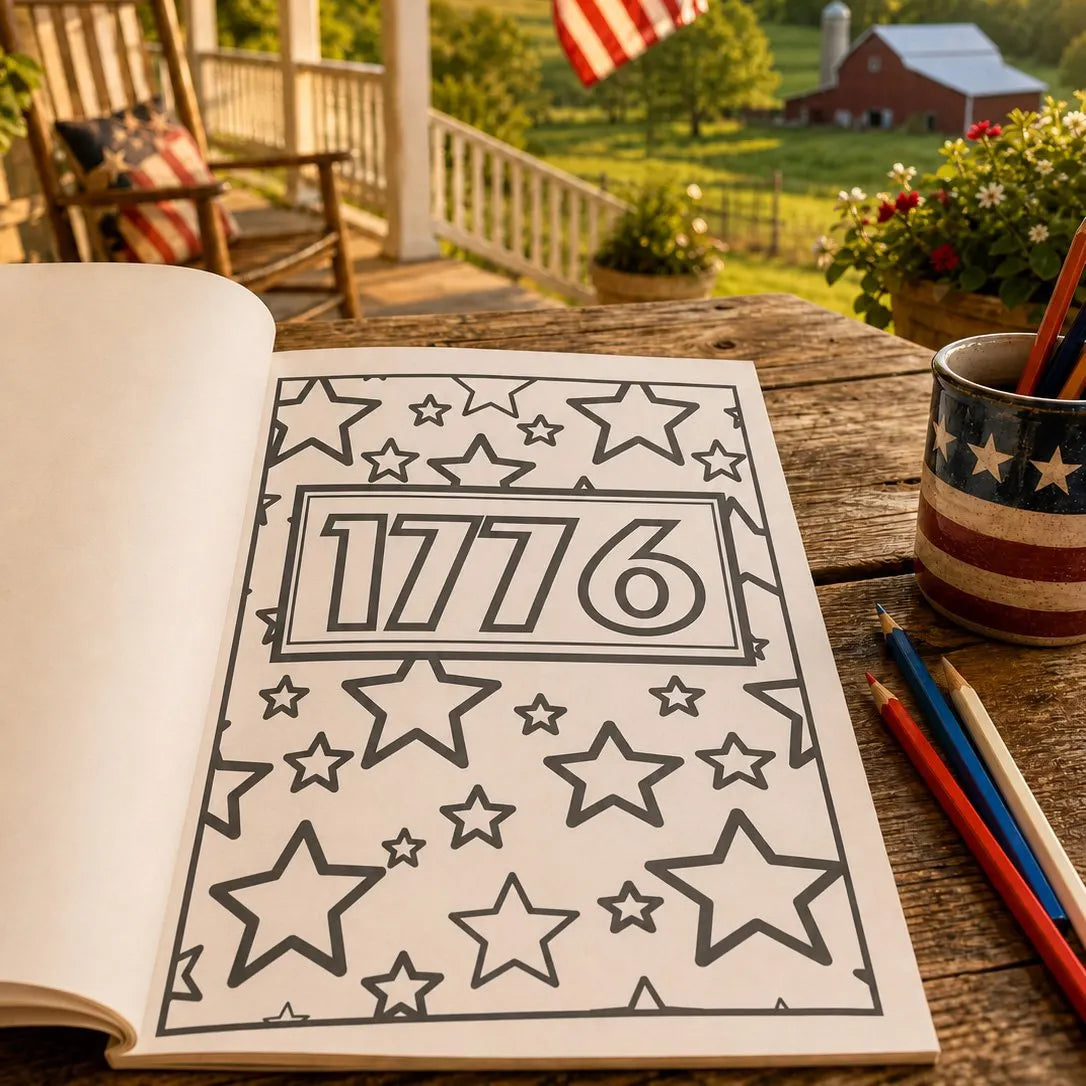🇺🇸 American Pride Coloring Book – Patriotic 4th of July Coloring Book for Adults & Kids ✨