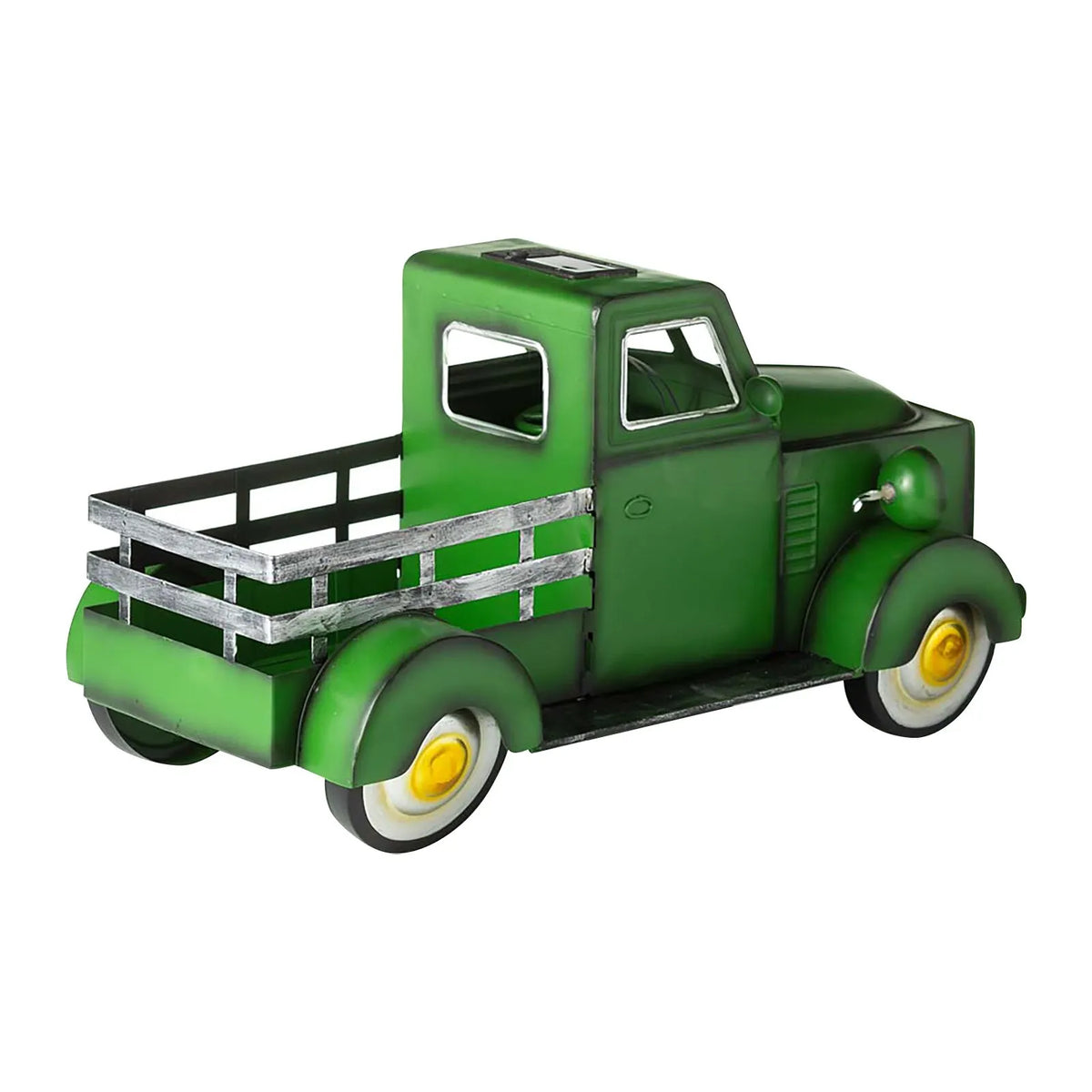 Retro Style Solar Pickup Truck Garden Decoration