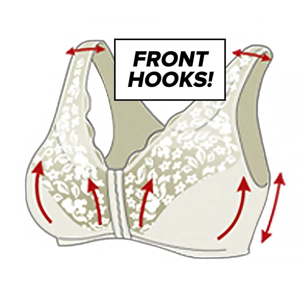 🔥Hot sale 49% OFF🔥 - Front hooks, stretch-lace, super-lift, and posture correction – ALL IN ONE BRA!
