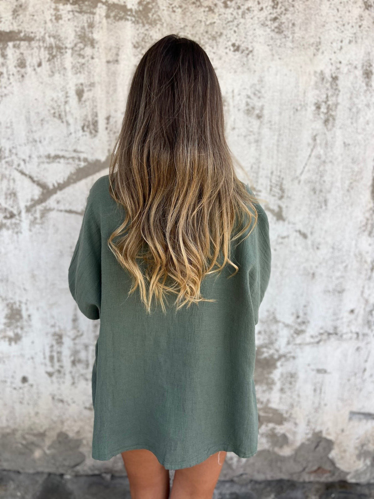 One Button V-neck Loose Cardigan