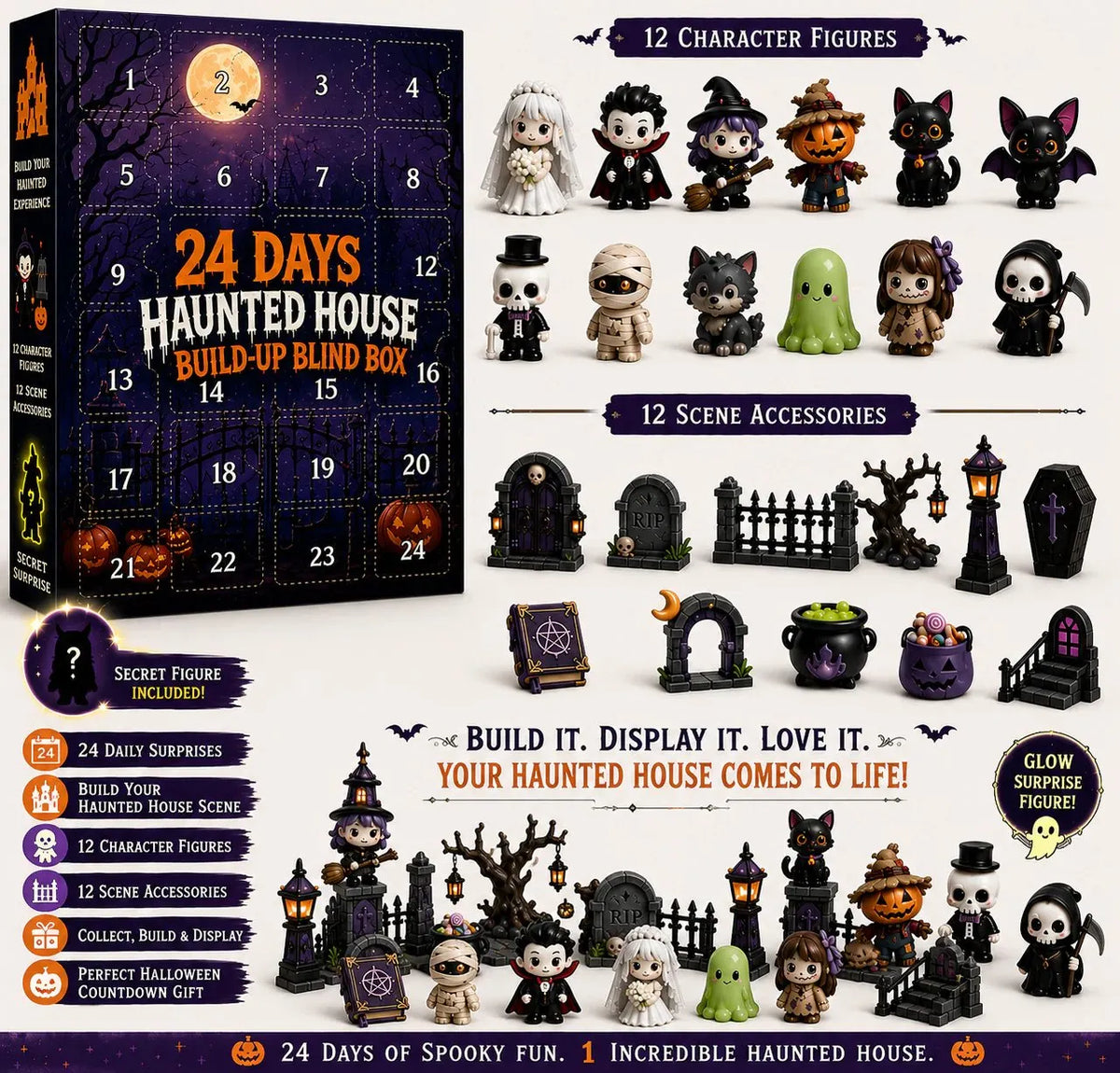 🔥HOT SALE🔥🔥 Halloween Early Discount 50% OFF🎃Build Your Own Spooky Haunted House 👻 DIY Halloween Decor Kit for Endless Halloween Fun