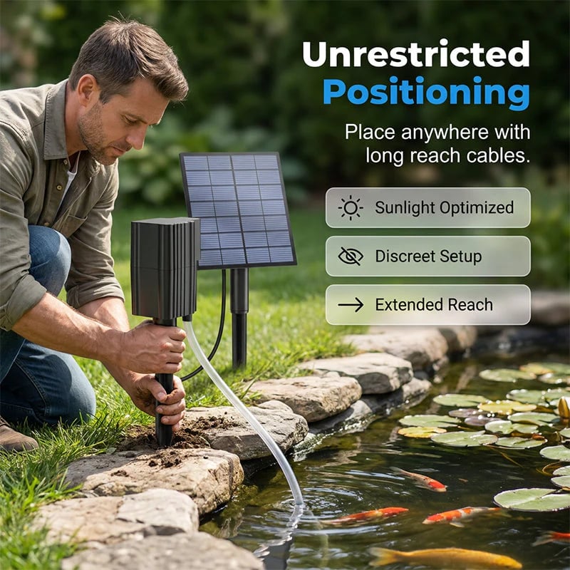 🔥HOT SALE🔥Solar Pond Aerator with Air Pump