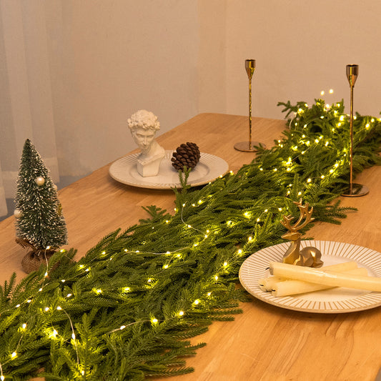 🏆HOT SALE💥 Pre-lit Christmas Cedar Garland
