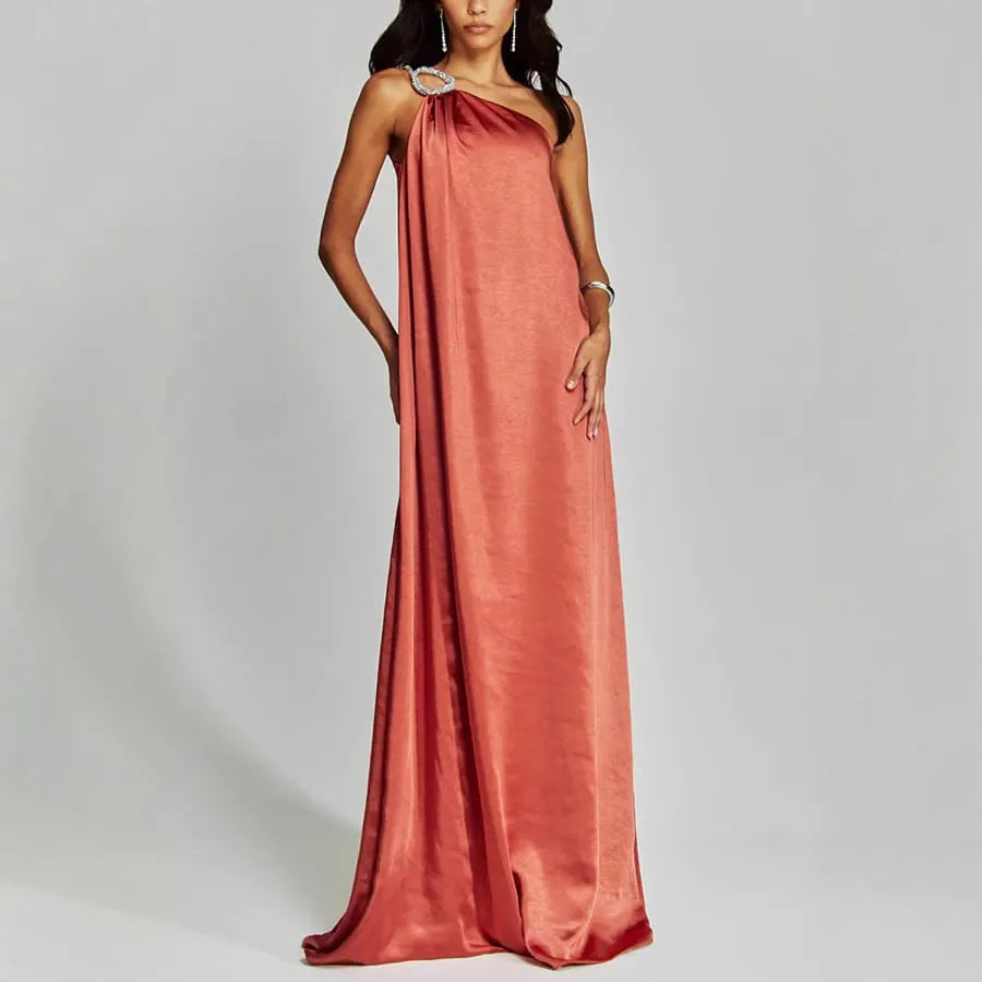 Elegant Satin Evening Gown