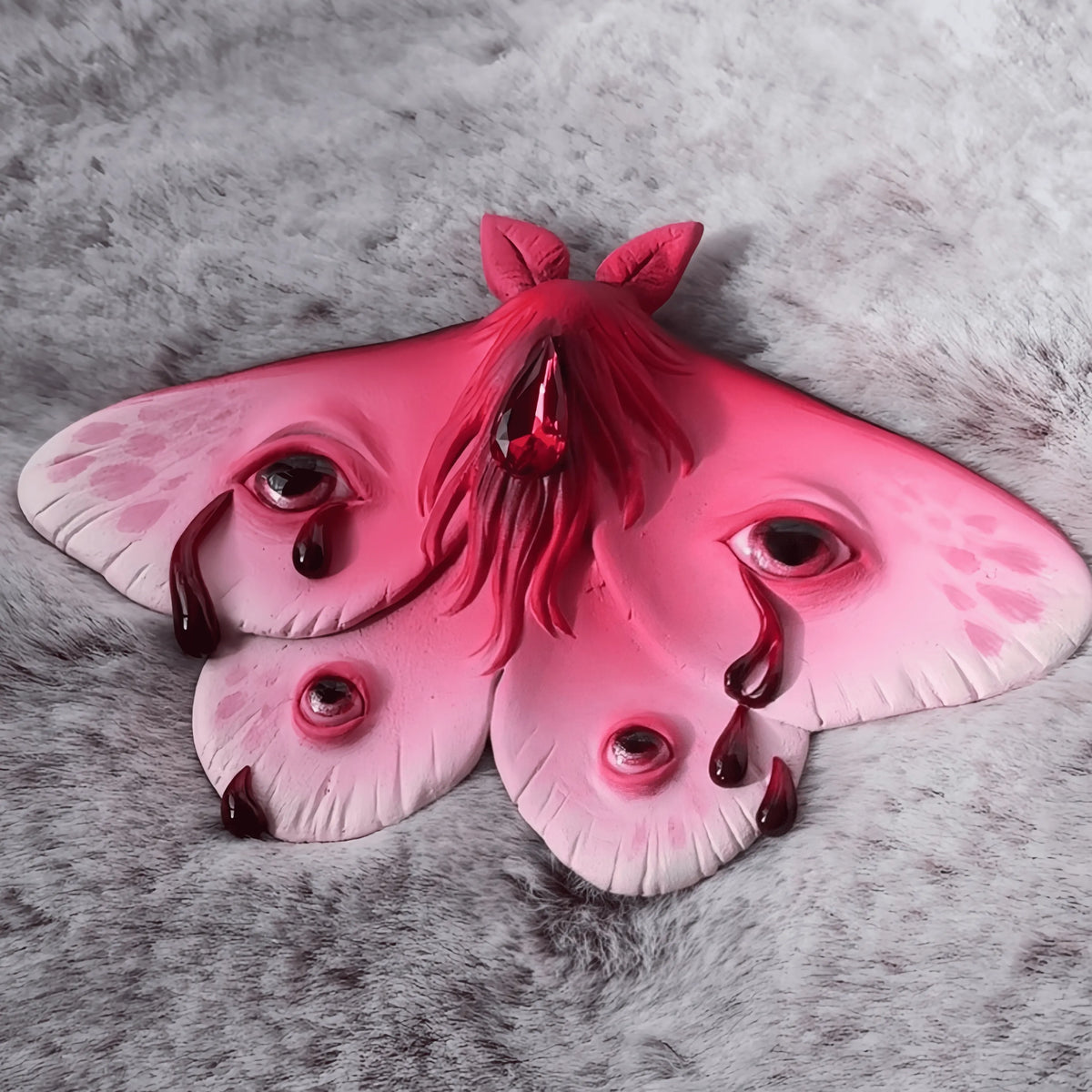 🔥Last Day 49% OFF - 🦋 Red-eyed Gem Moth Sculpture