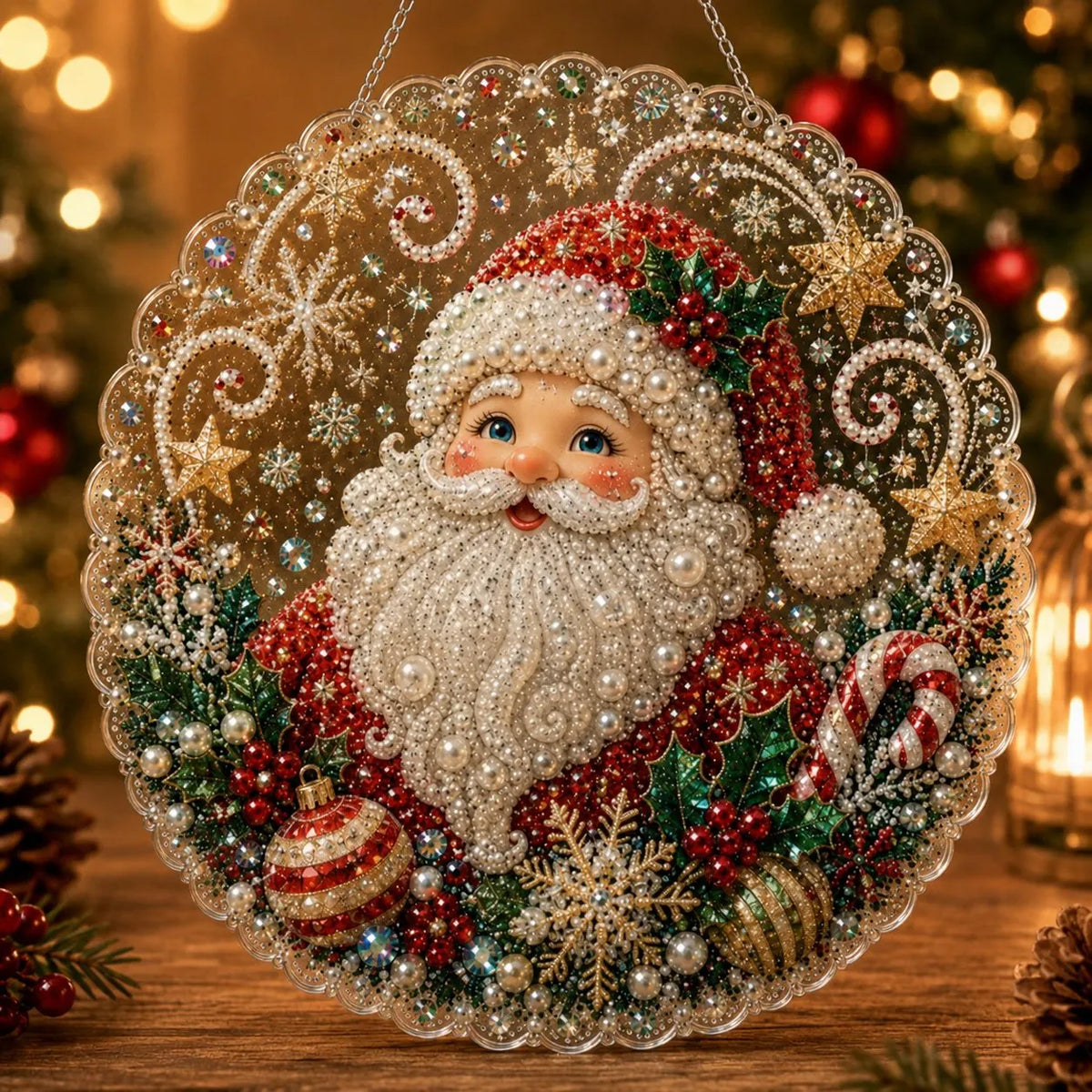 🎉🎅 Acrylic Christmas Diamond Ornament Kit — Create a Sparkling Holiday Decoration! ✨