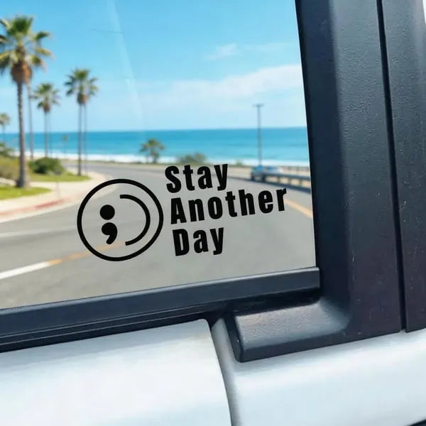🔥LAST DAY 50% OFF - 🎗️Share Pack❤️ SAD Mental Health Awareness Car Decal (5 Pcs)