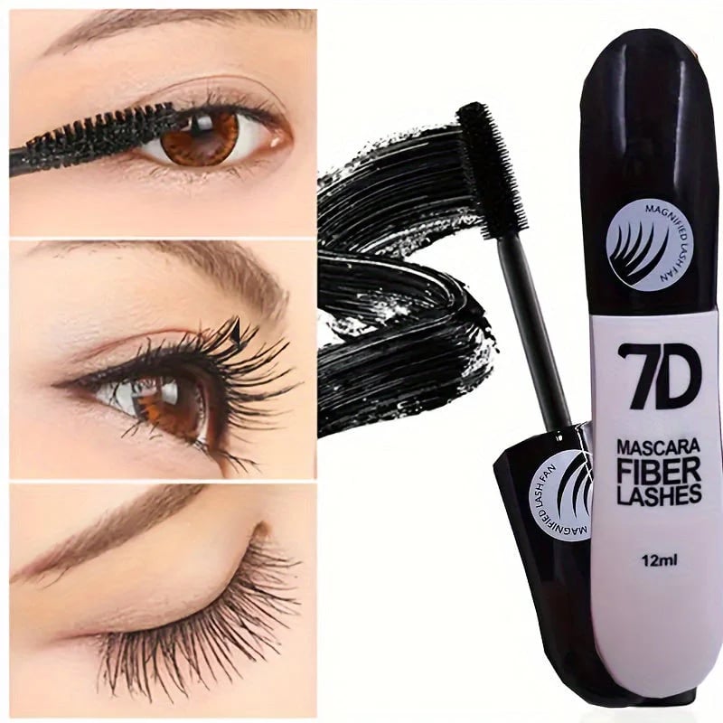 🎉👁️✨ 7D Waterproof Fiber Mascara – Instantly Lifts, Lengthens & Volumizes!