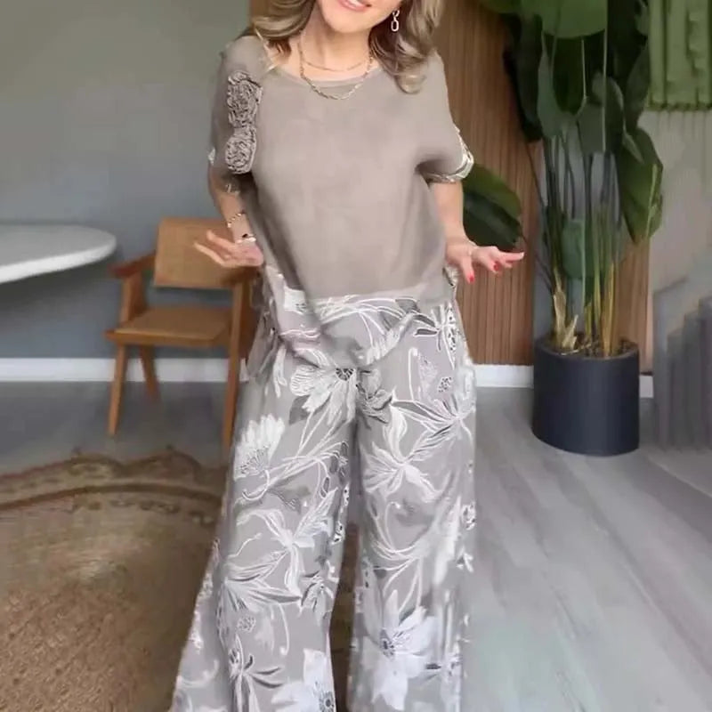 🌸Women's 2-Piece Floral Print Casual Set