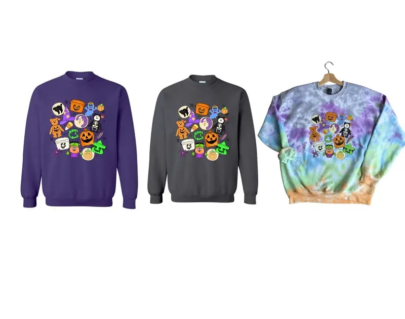 Cute Halloween Cartoon Crewneck Sweatshirt 🎃👻