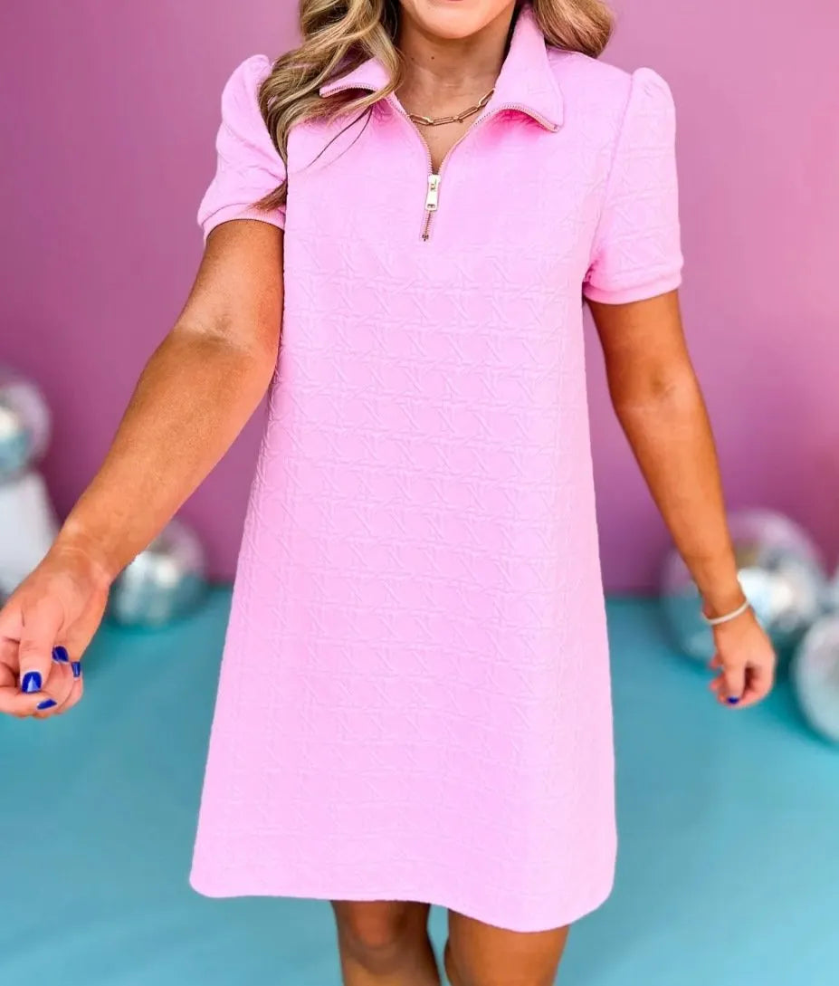 Back & Better: Elevated Cane Quilted Dress