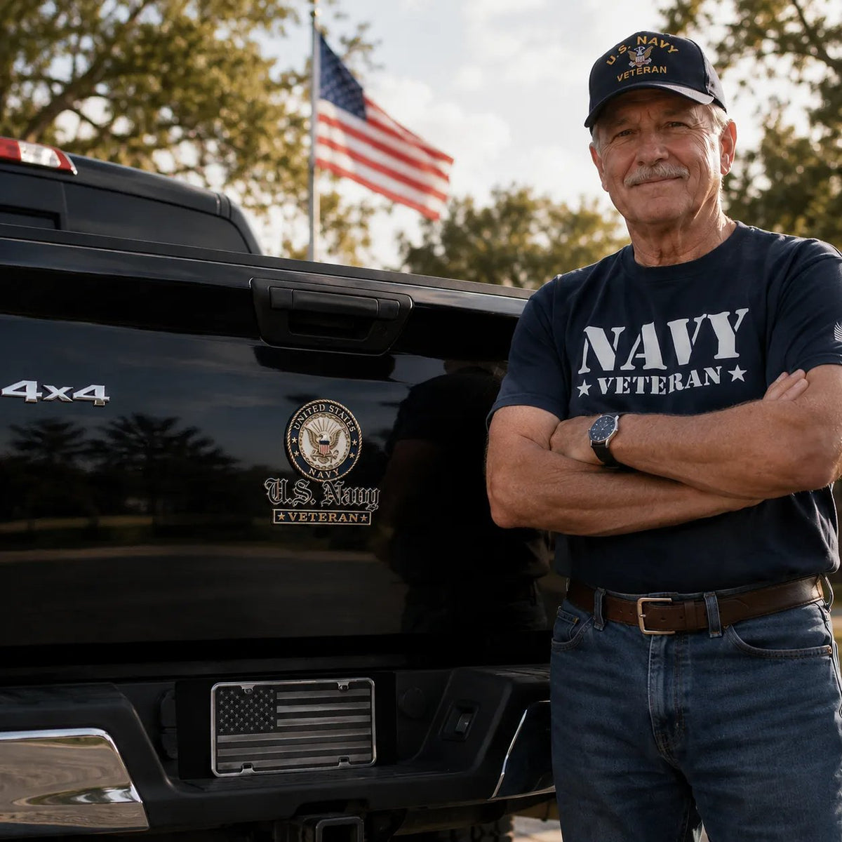 🛡️ U.S. Veterans Premium Auto Emblem – Honor Your Service