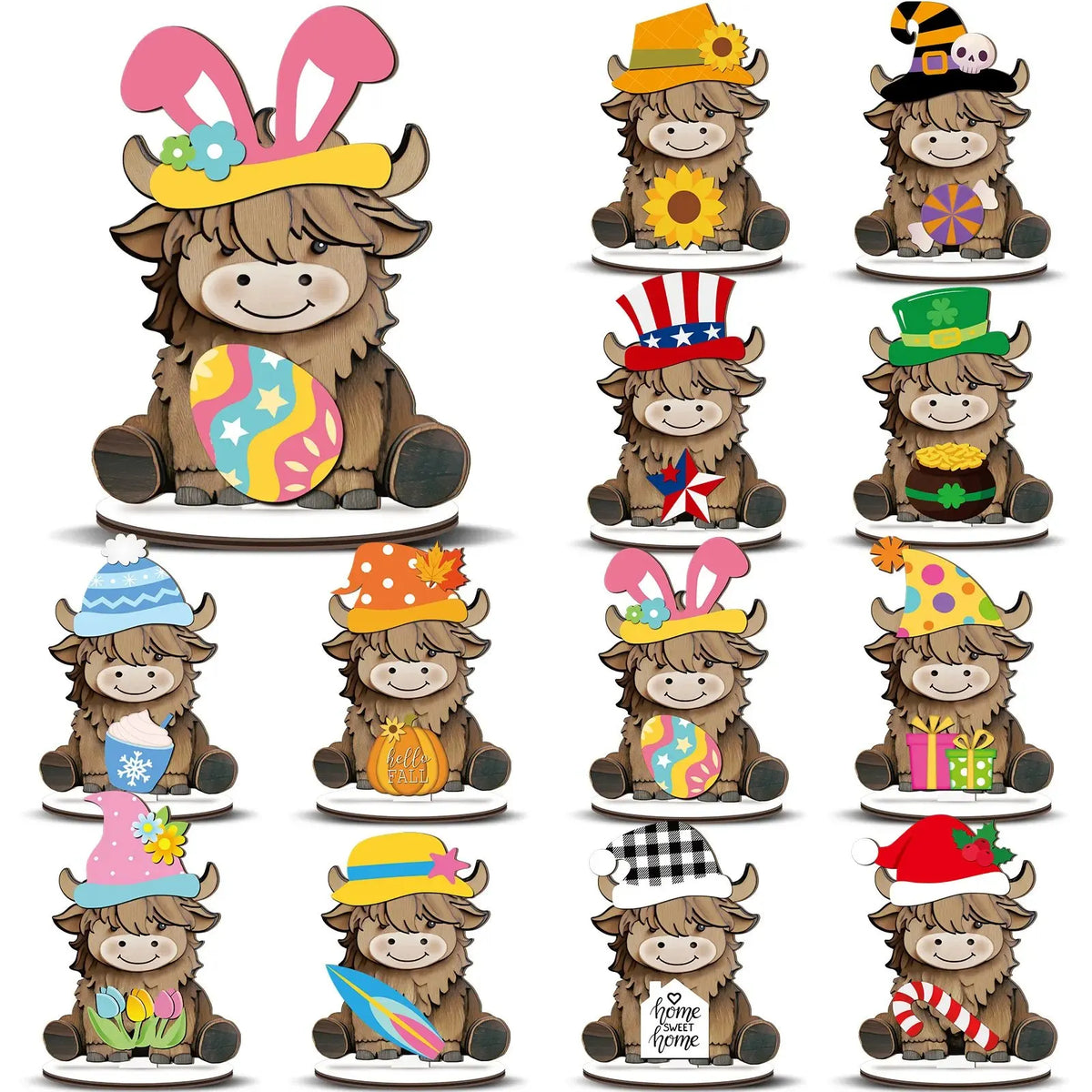 🐣 Easter Special | Interchangeable Wooden Animal Decor