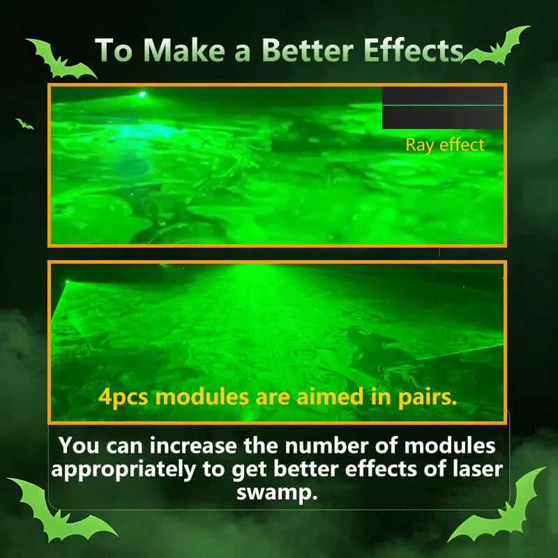 🎉Green Swamp Module / Vertical Laser Projector for Halloween 🎃