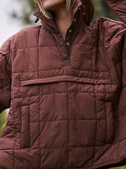 PACKABLE PULLOVER PUFFER JACKET