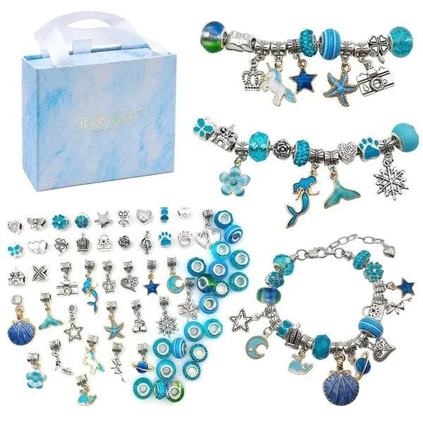 (🔥BEST GIFT TO MY GRANDDAUGHTER🔥)  Gift Boxed Charm Bracelet Jewerly Making Kit - 49% OFF ONLY TODAY
