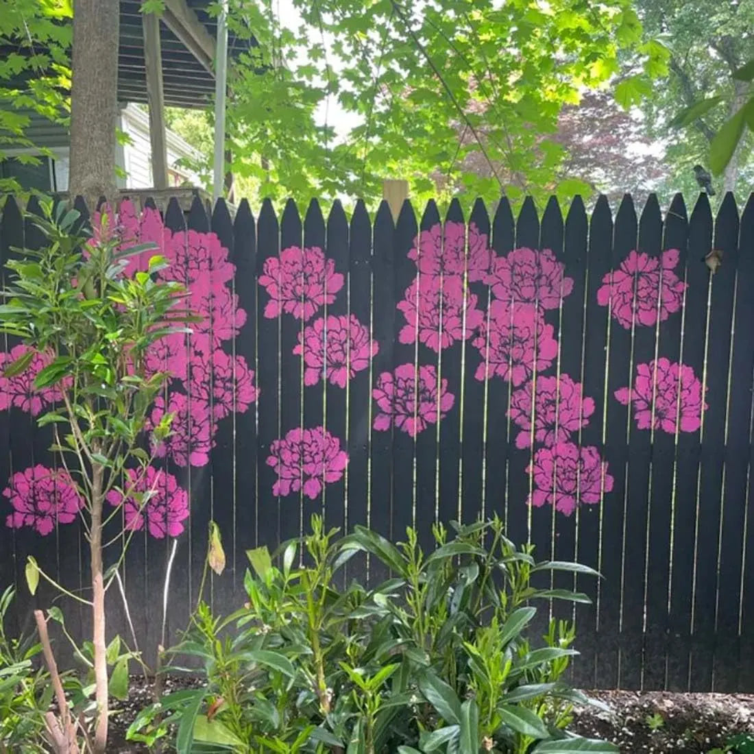 Eptchn Garden Fence Large Flower Stencils-DIY Decoration BloomTrace