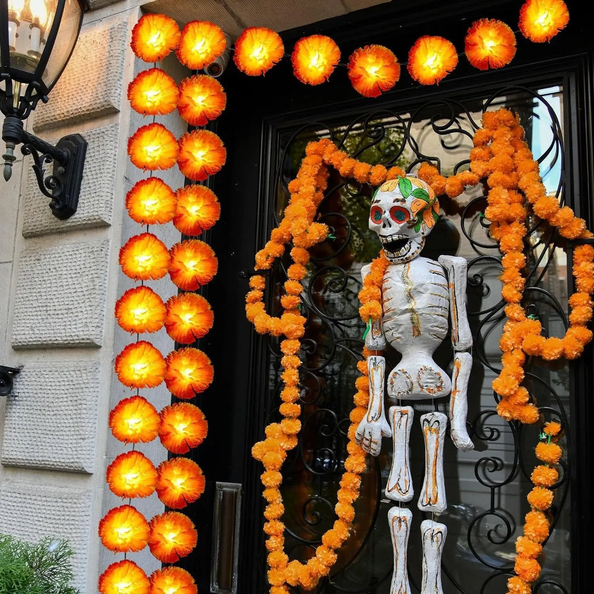 🎉Mexican Marigold Flower String Lights | 💕Death is not the end of life, forgetting is