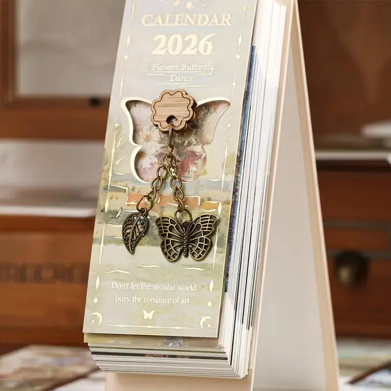 🔥LAST DAY: BUY 3 GET 1 FREE - 🎨 2026 Vintage European Style Oil Painting Flip Calendar (365 Pages)