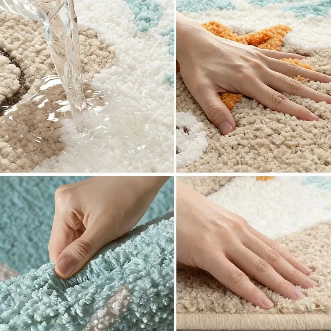 🔥Last Day 50% OFF - Ocean-Inspired Premium Microfiber Bath Rug